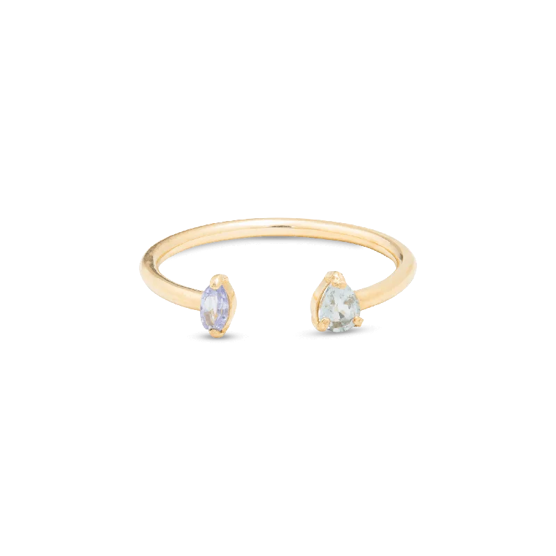 Warehouse Sale Mind The Gap Open Gemstone Ring