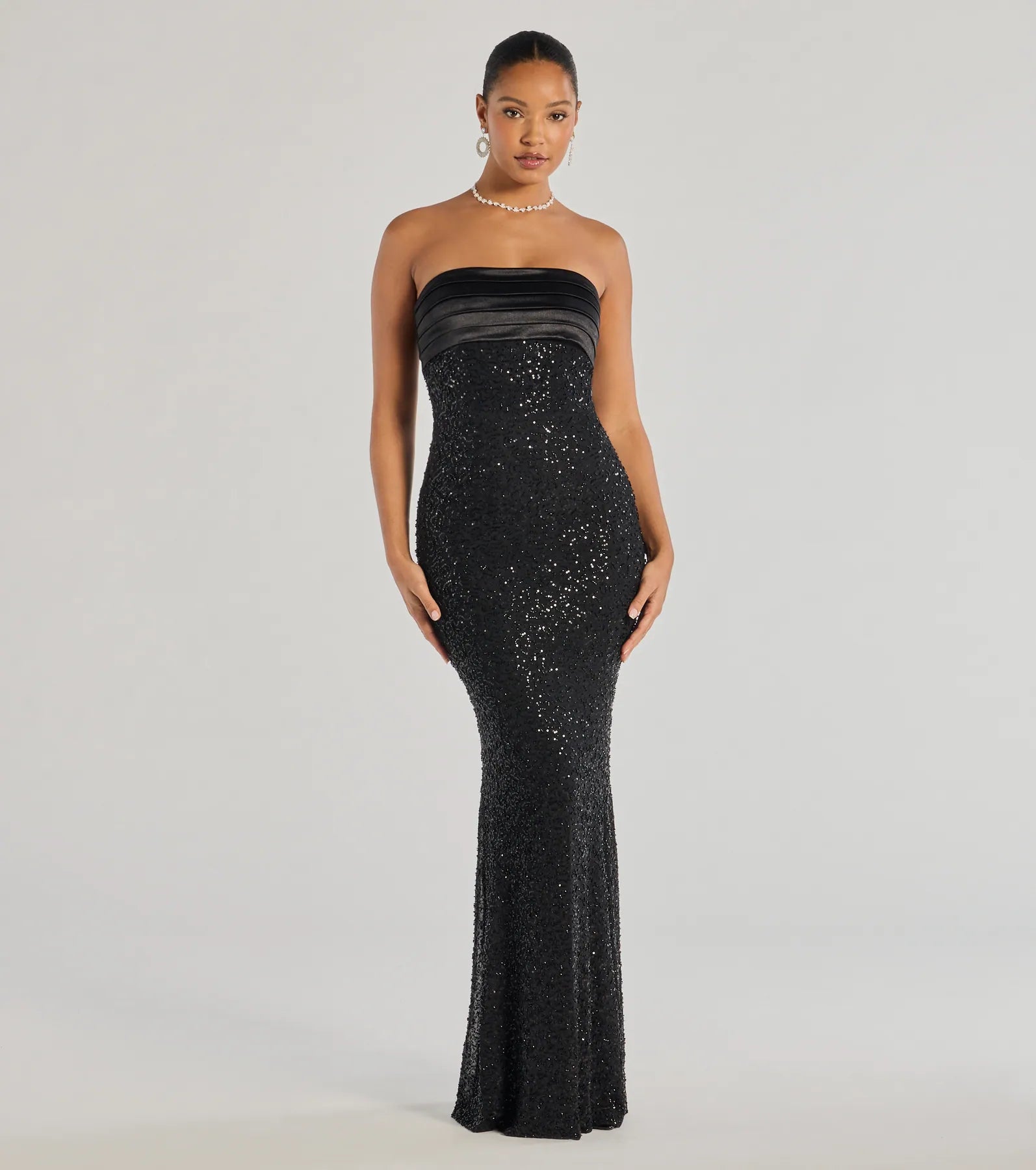 Special Savings Stacey Strapless Sequin Beaded Mermaid Dress
