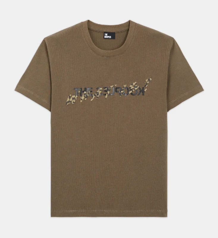 Overstock Sale Khaki And Leopard Print What Is T-Shirt | Women | Algue