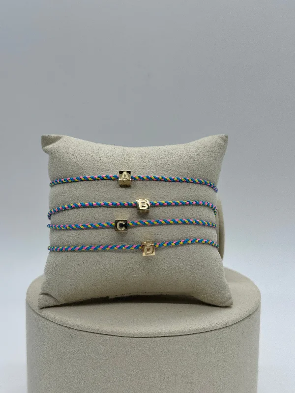 Weekend Special Mini Baby Block Initial Bracelet