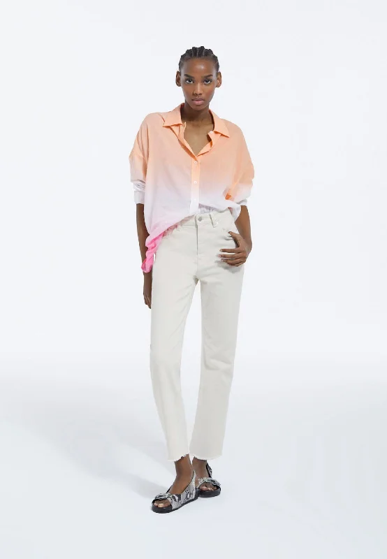 Discount Days Tie-Dye Long Cotton Shirt | Women | Pink