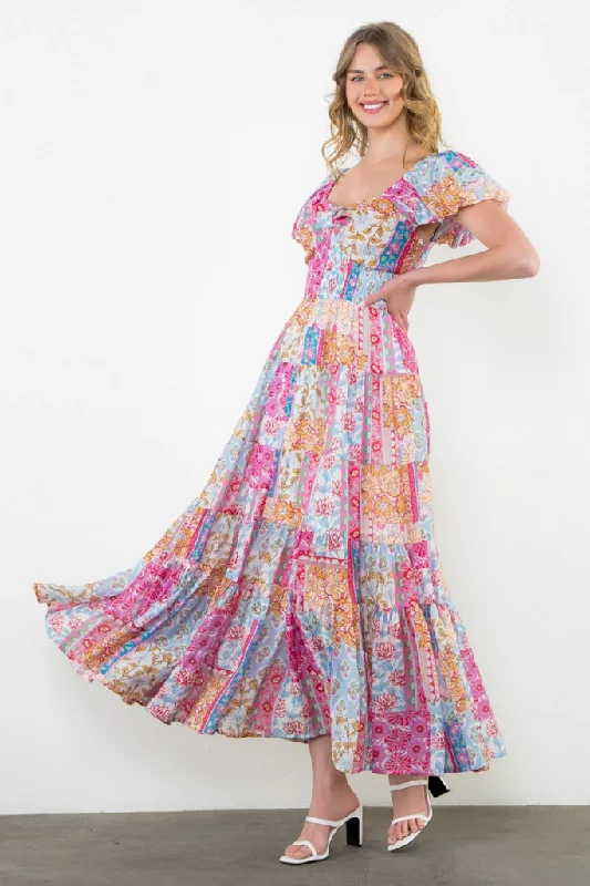 Special Savings Julia Patchwork Maxi Dress