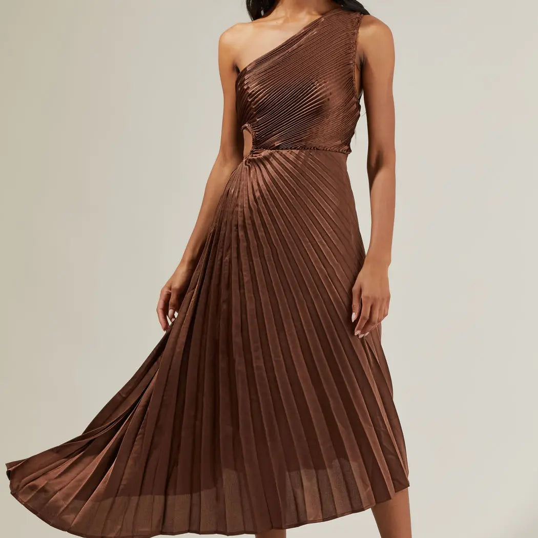Super Sale Marigold Pleated Maxi