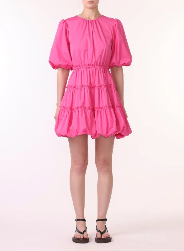 Limited Time Offer COTTON POPLIN BALLOON SLEEVE DRESS