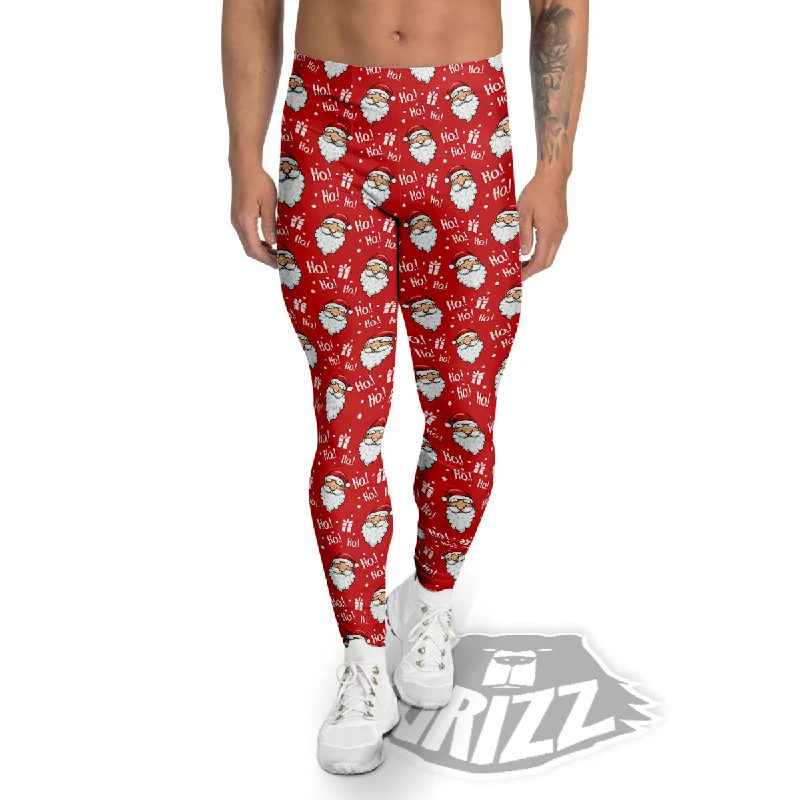 Lowest Price Emoji Christmas Print Pattern Men's Leggings