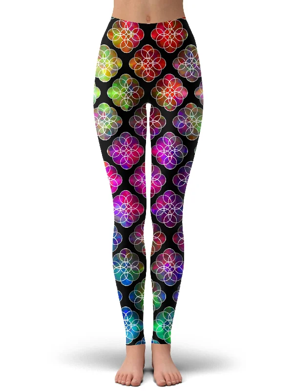 Bargain Prices Rings of Color Pattern Leggings