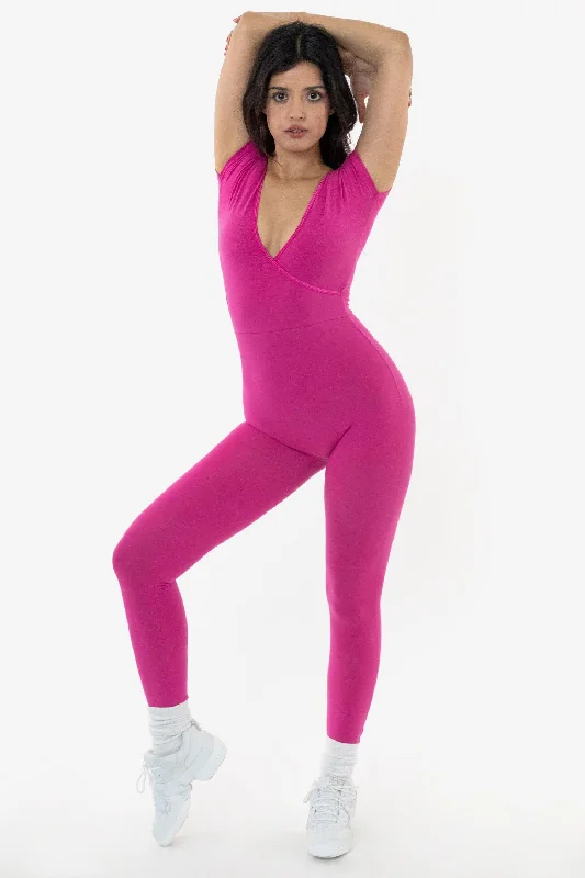 Don’t Miss Out B125C - Cap Sleeve Crossfront Unitard