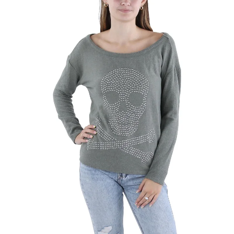 Daily Deals Chaser Womens Knit Long Sleeve Pullover Top
