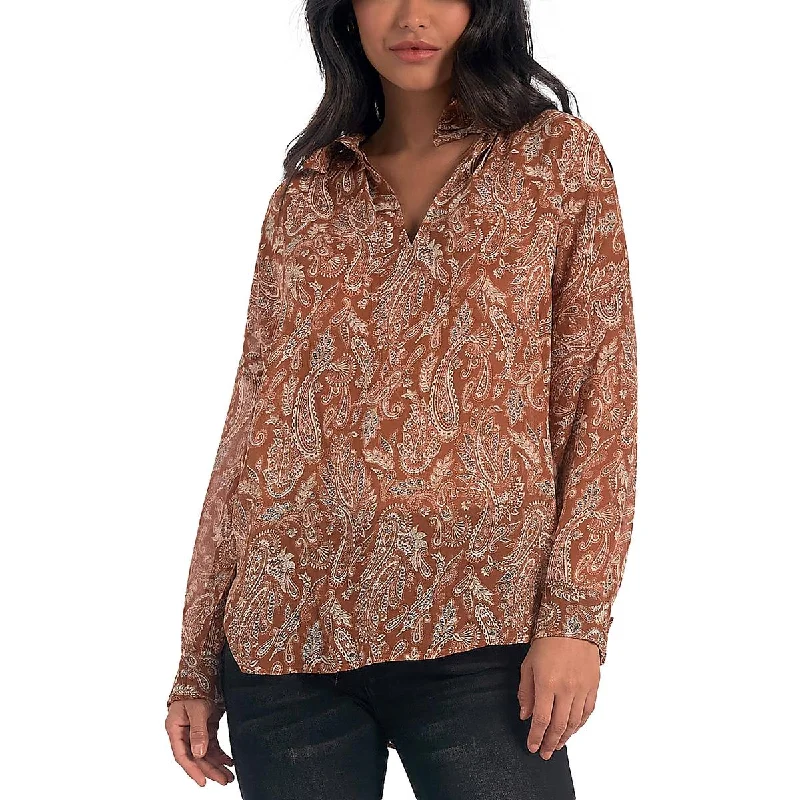 Buy More, Save More Elan Womens Smocked Paisley Blouse