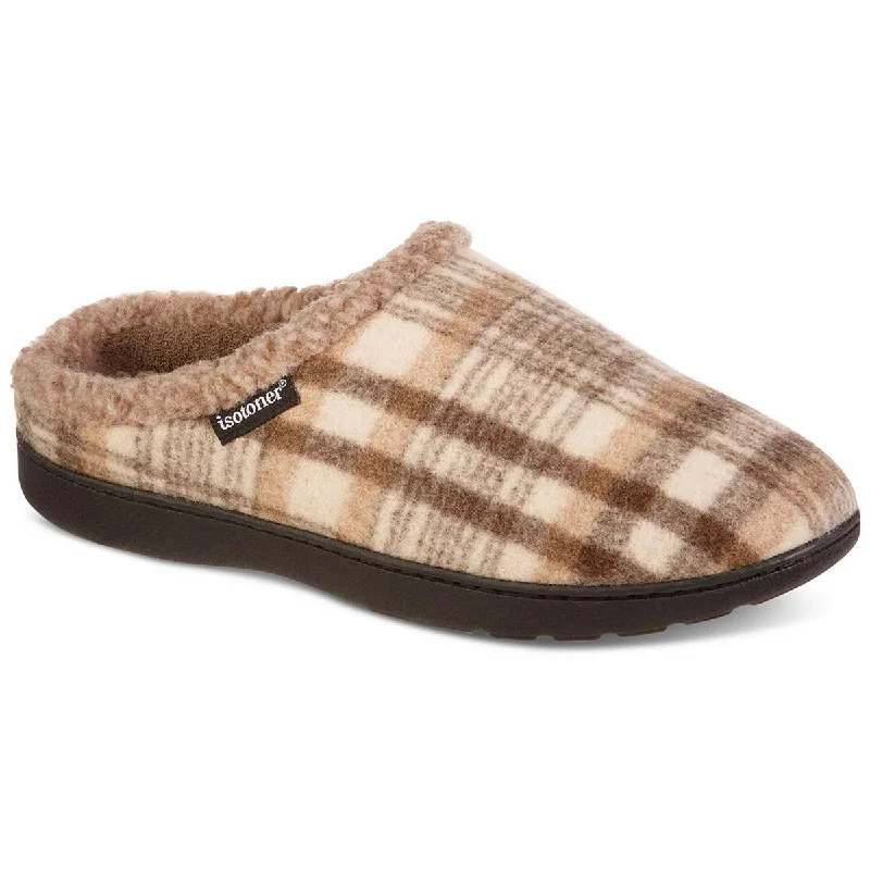 Major Savings Isotoner Mens Flanel Indoor/Outdoor Slide Slippers
