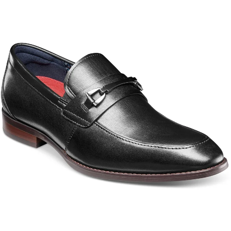 Final Sale Stacy Adams Mens Kaylor Leather Textured Loafers