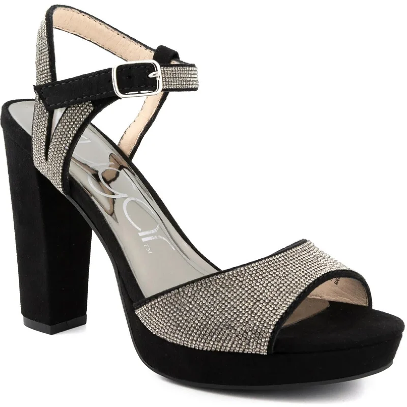 One-DAY Sale Sugar Womens Prisila2 Sling Back Open Toe Platform Heels