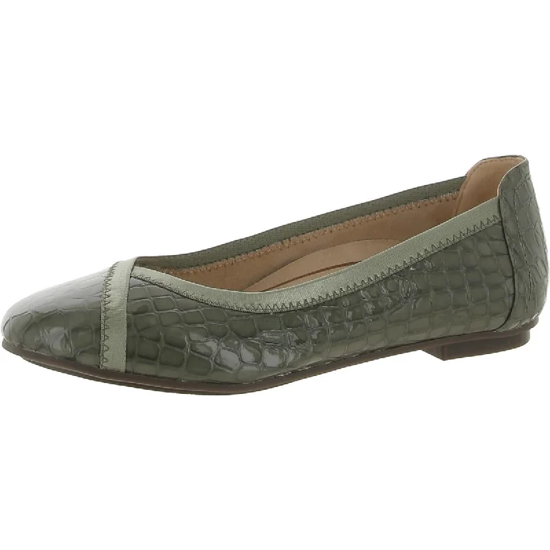 Take Advantage Vionic Womens Caroll Embossed Slip On Ballet Flats